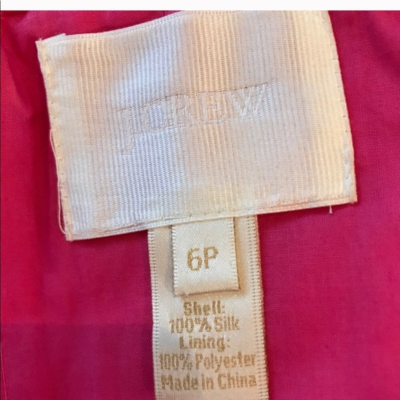 💕JCrew silk chiffon long gown in pink - Picture 6 of 7